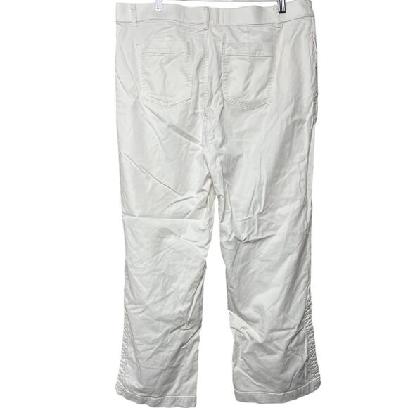 Soft Surrounding Size XL Wide Straight Leg Pants Plus Split Bottom - Picture 2 of 7